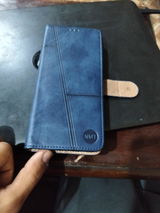 Oppo A6 4G Cover - Blue  - Premium Leather Megantic Flip Book Covers With Card Holding Option