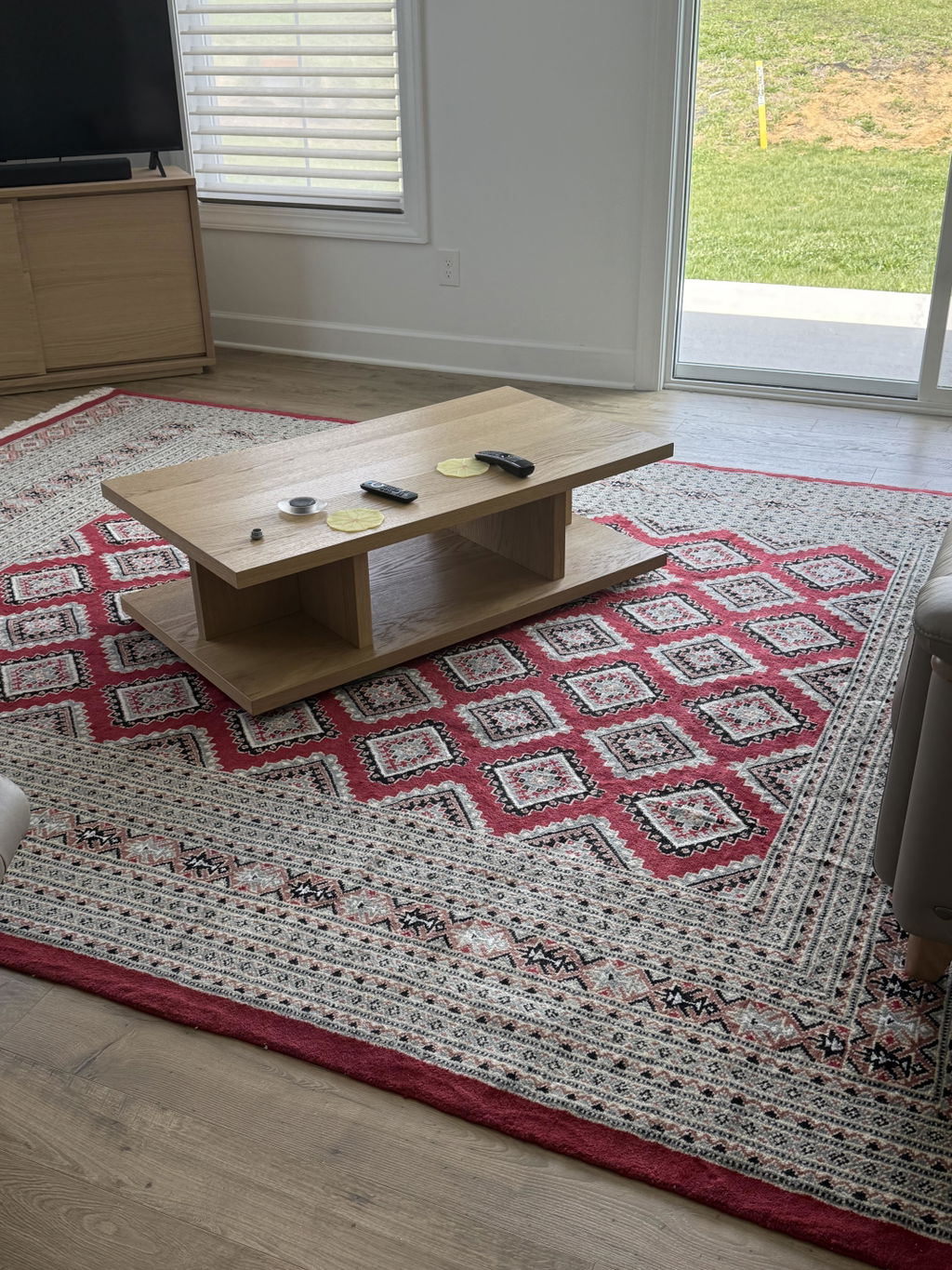 8'3''x11 Hand Knotted Wool Coral Bokhara Traditional Geometric 200 KPSI silky Sheen Rug