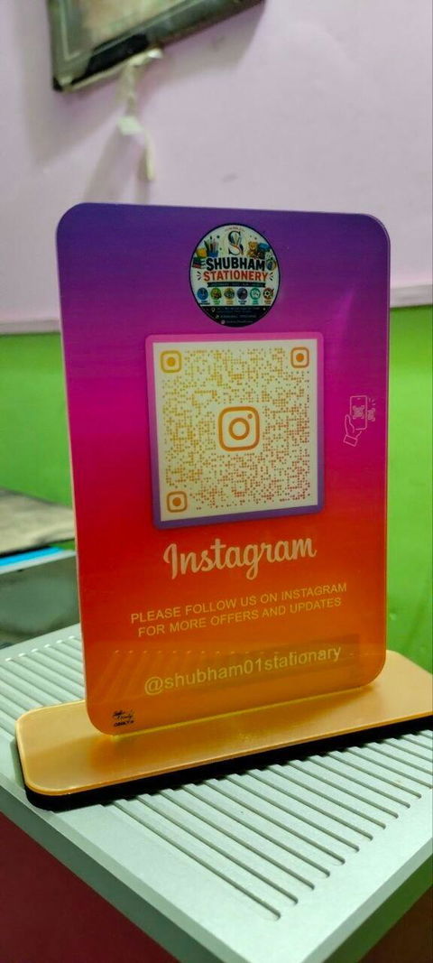 NFC Enabled Instagram QR Stand