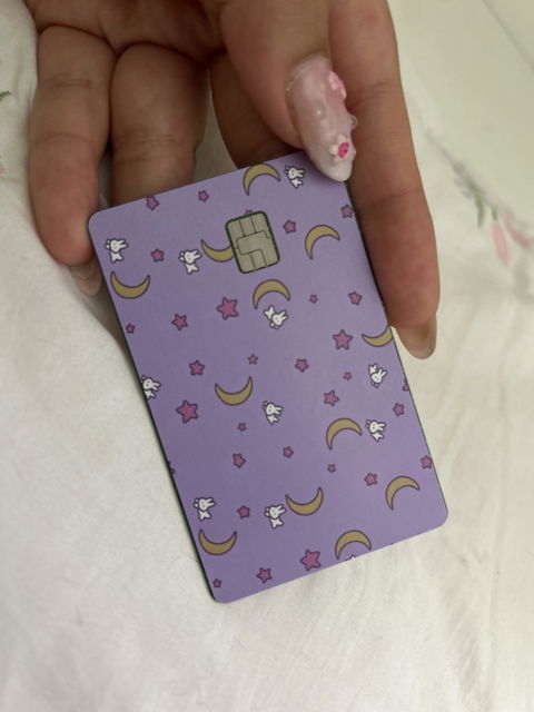 Bed Sheets Pattern Sailor Moon Manga Anime Credit Card Sticker