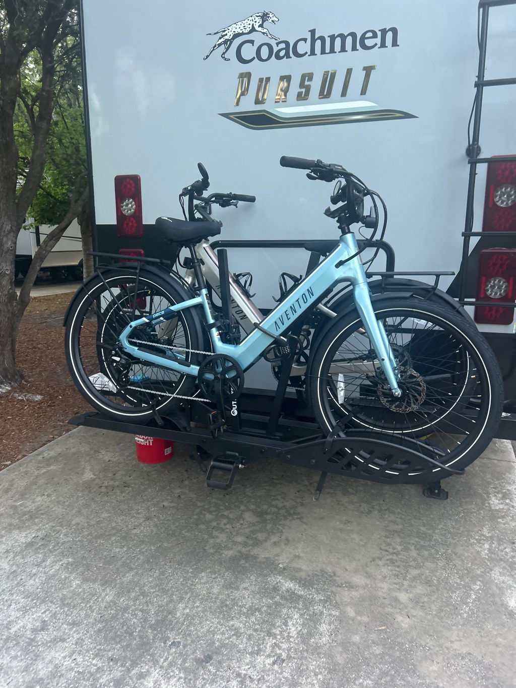 2-Bike Hitch E-Bike Rack, Easy Fold and Tilt