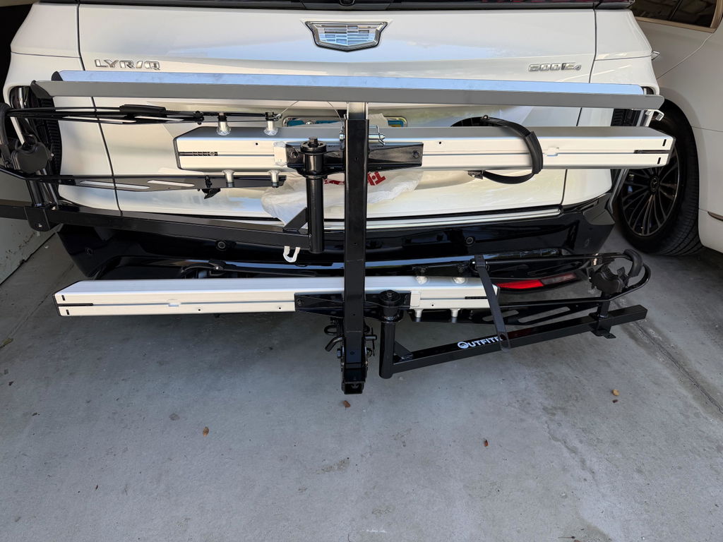 2-Bike Hitch E-Bike Rack with Ramp, Foldable