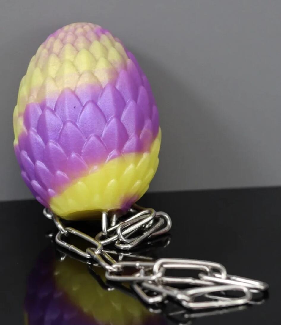 Dragon Egg - Small, Soft, Retention Chain