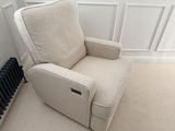 Obaby Madison Electric Swivel Glider Recliner Nursing Chair - Teddy Fabric