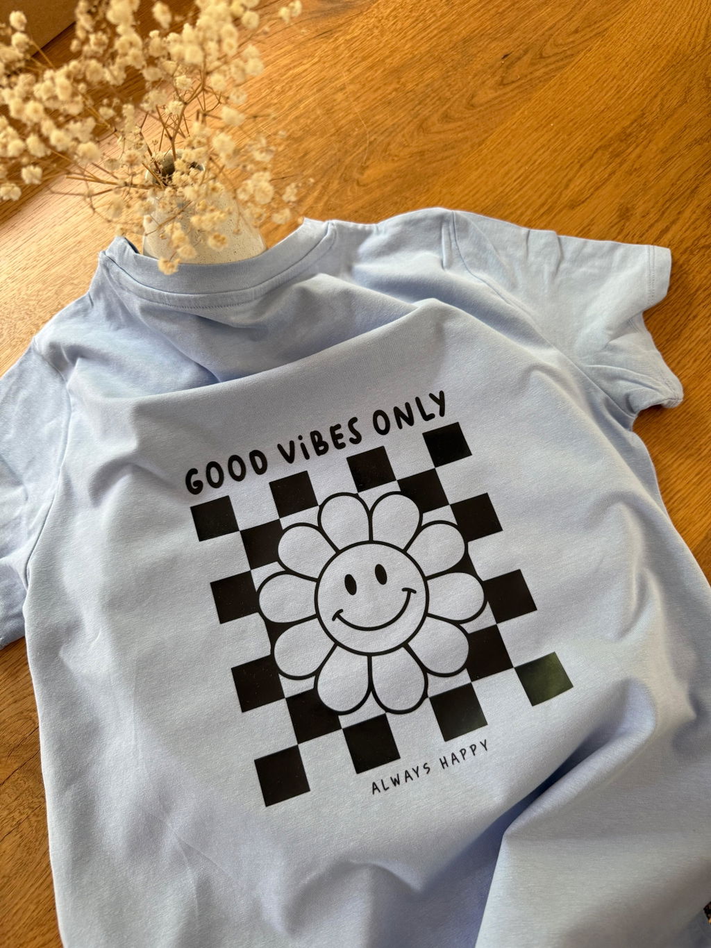 Bügelbild - good vibes only - A4