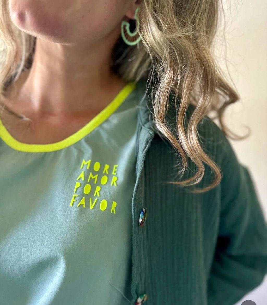 Flock-Patch - more amor *iron-on*