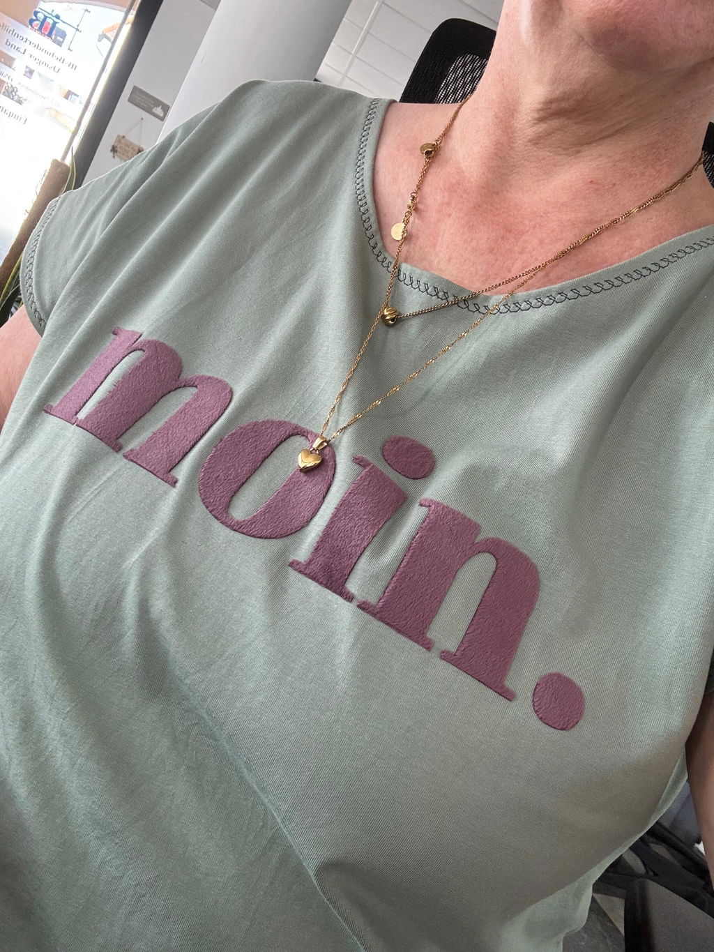 XXL Teddy-Patch - moin *iron-on*