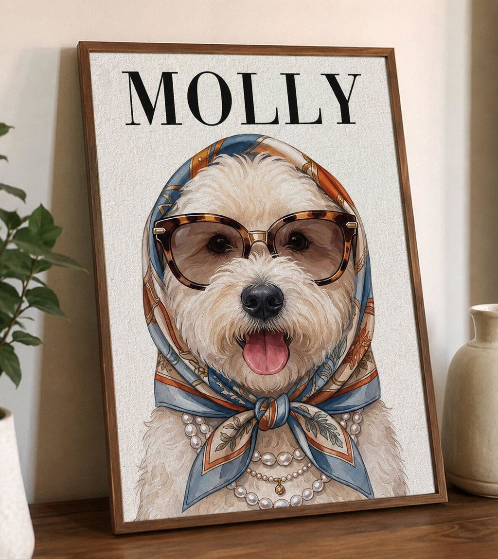 Sassy And Classy Dog - Personalized Custom Poster