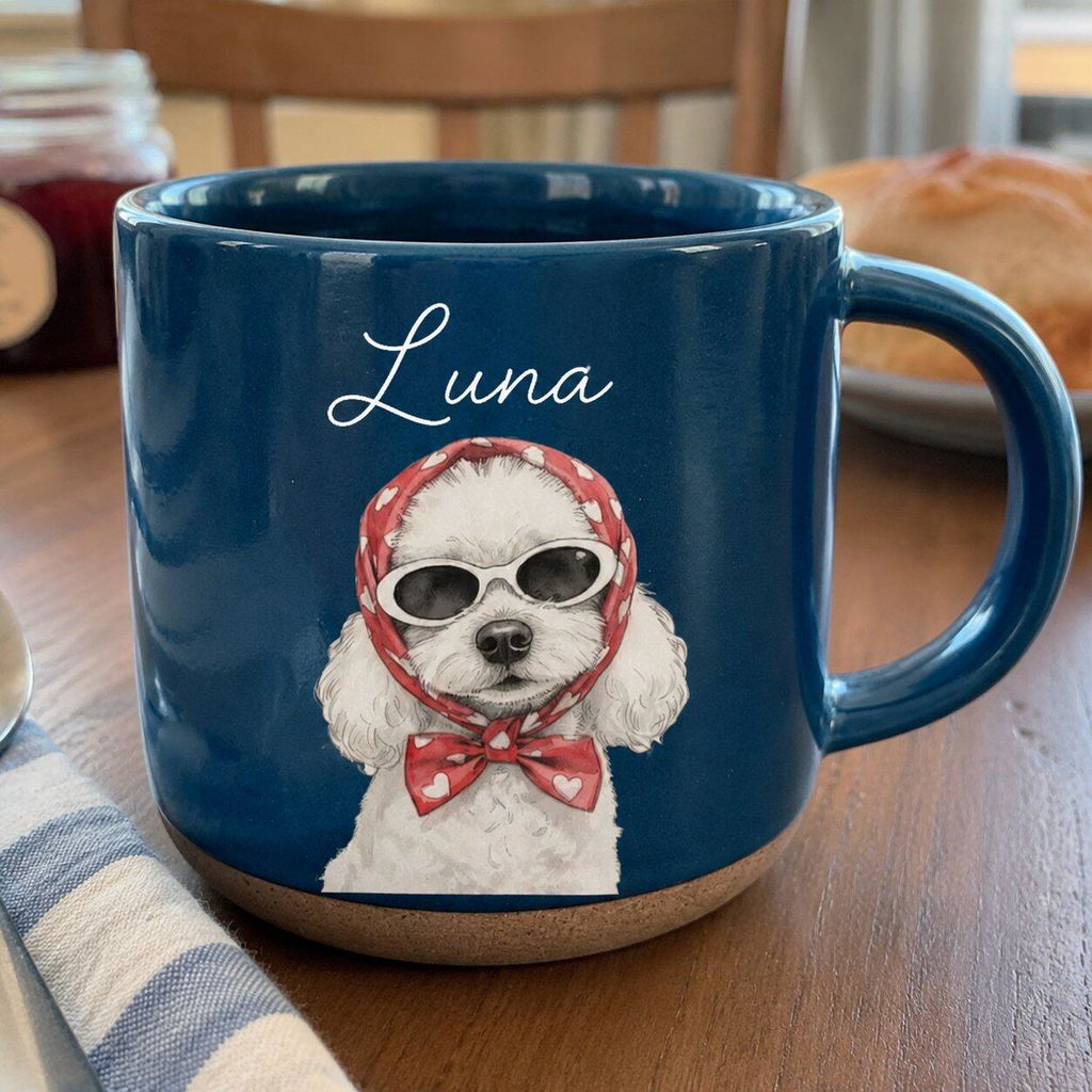 Charming Dog - Personalized Custom Pottery Mug