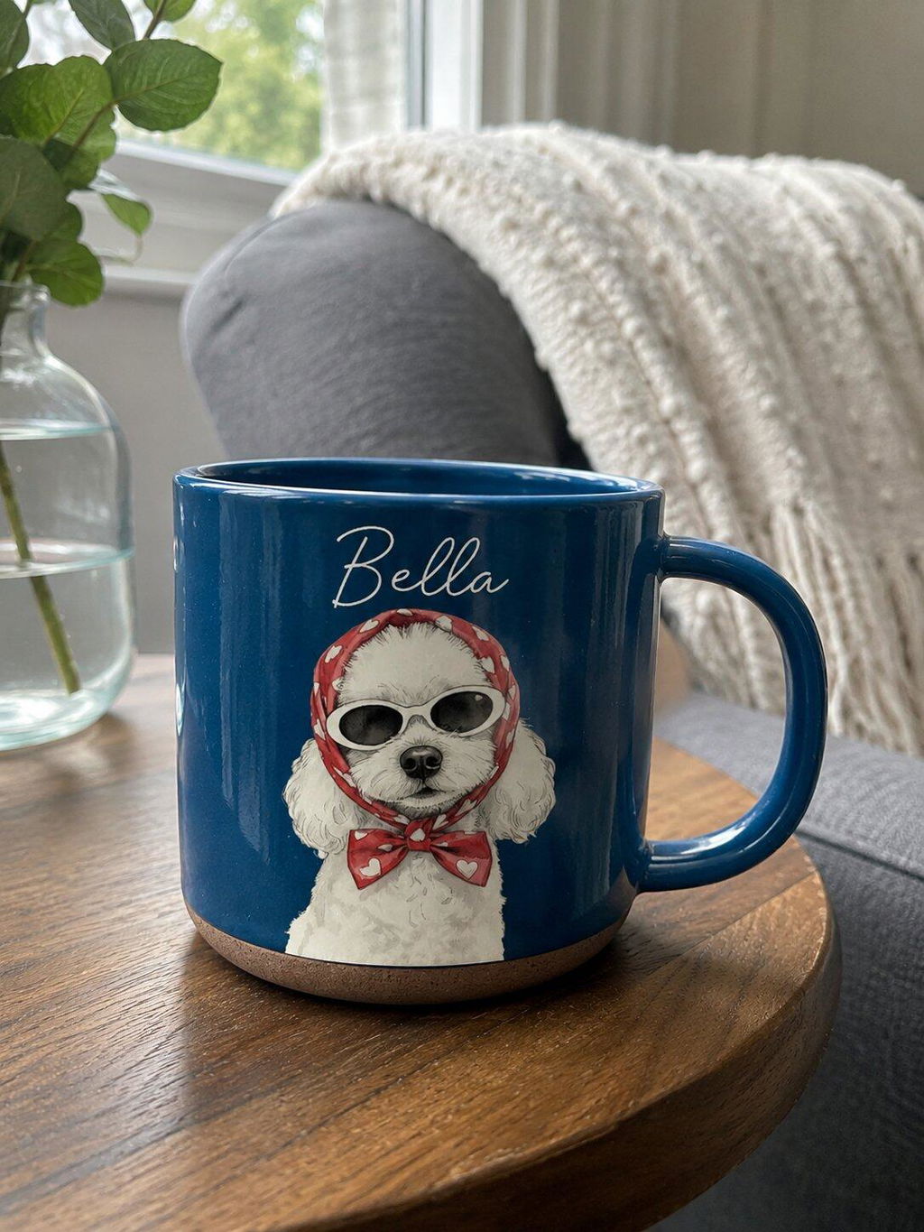 Charming Dog - Personalized Custom Pottery Mug