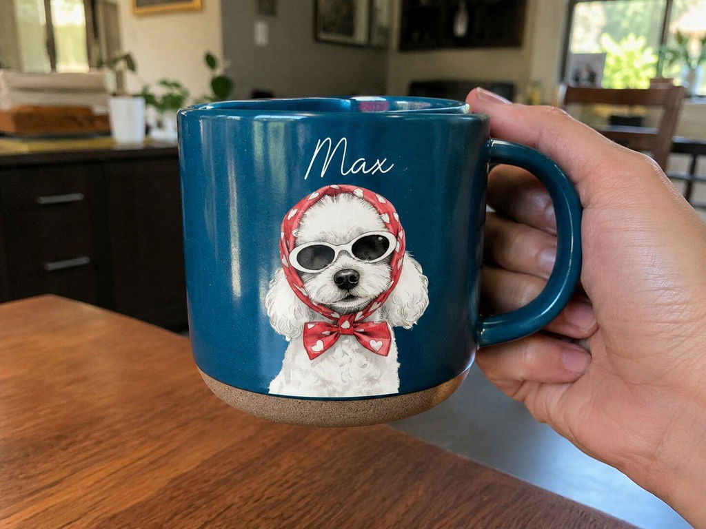 Charming Dog - Personalized Custom Pottery Mug