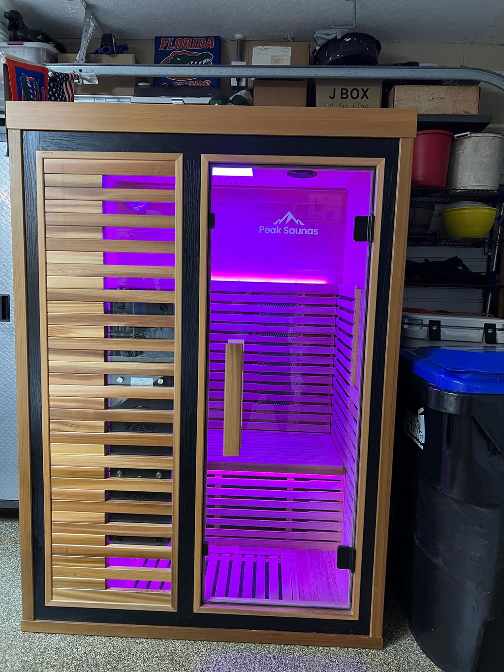 Fuji 2-Person Full Spectrum Infrared Sauna with Full-Body Medical-Grade Red Light Therapy & Smart WiFi App Control