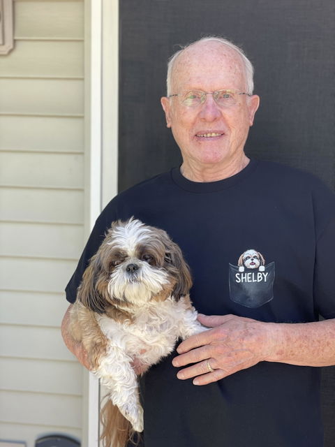 Pocket Custom T Shirts, Dark Tee, Personalized Gifts for Dog Lovers