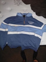 Half Zip Jumper - Navy/Blue/White