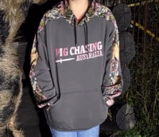 Real Camo Hoodie - Charcoal/Pink
