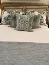 Thibaut Camellia Garden Pillow - Sky Blue