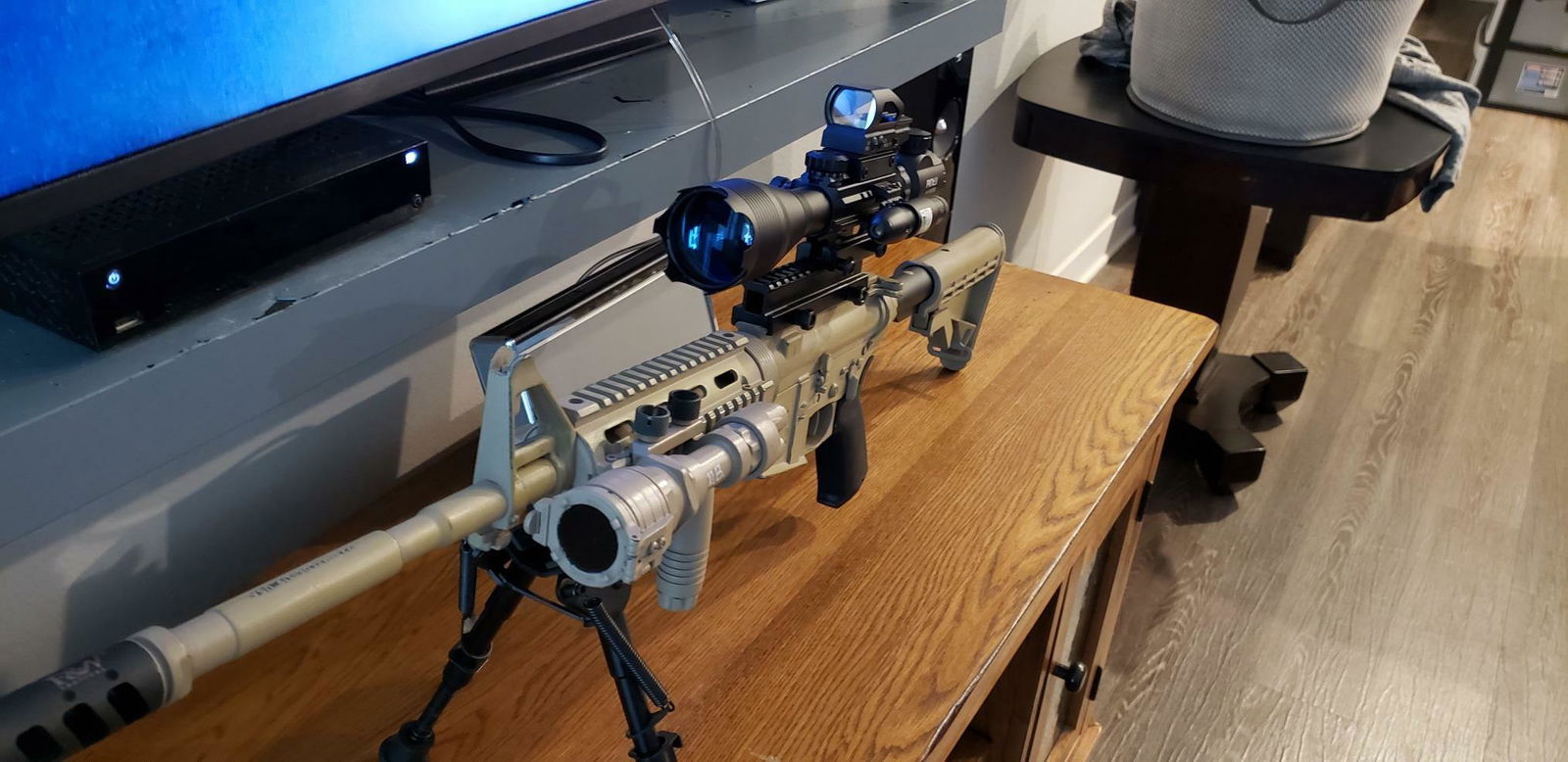 Pinty | 4-in-1 Rifle Scope 4-16X50 Optics/Green Laser/Holographic