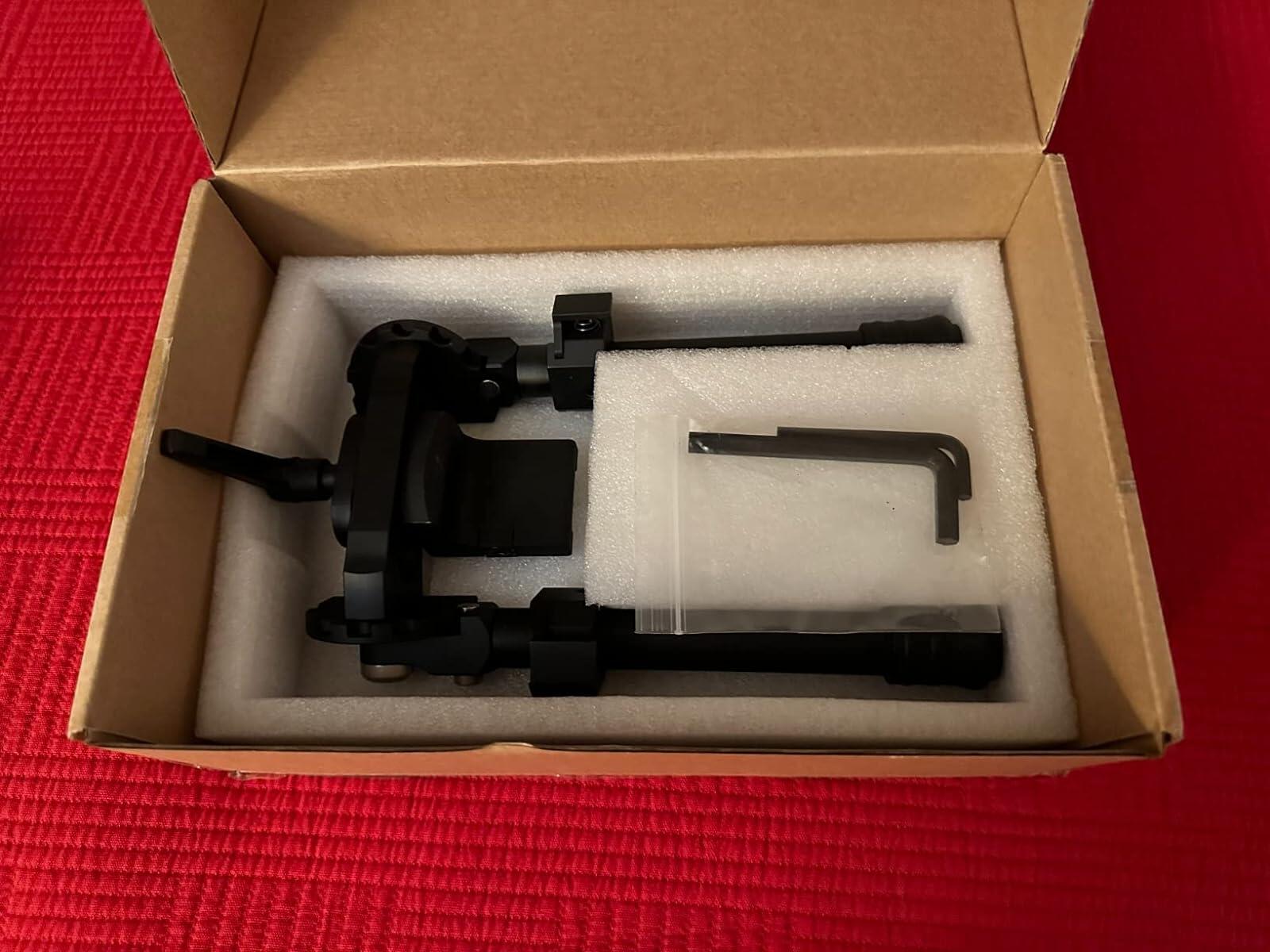 Picatinny Rail System Adjustable Bipod (6''-9''), Aircraft Grade