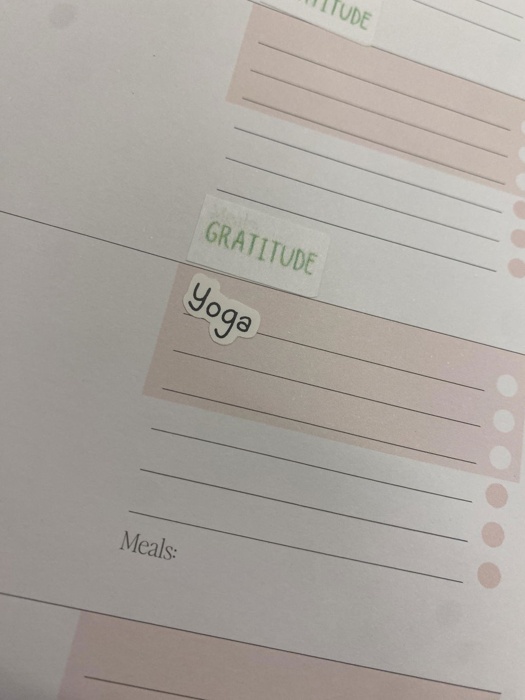 Yoga Script Planner Stickers