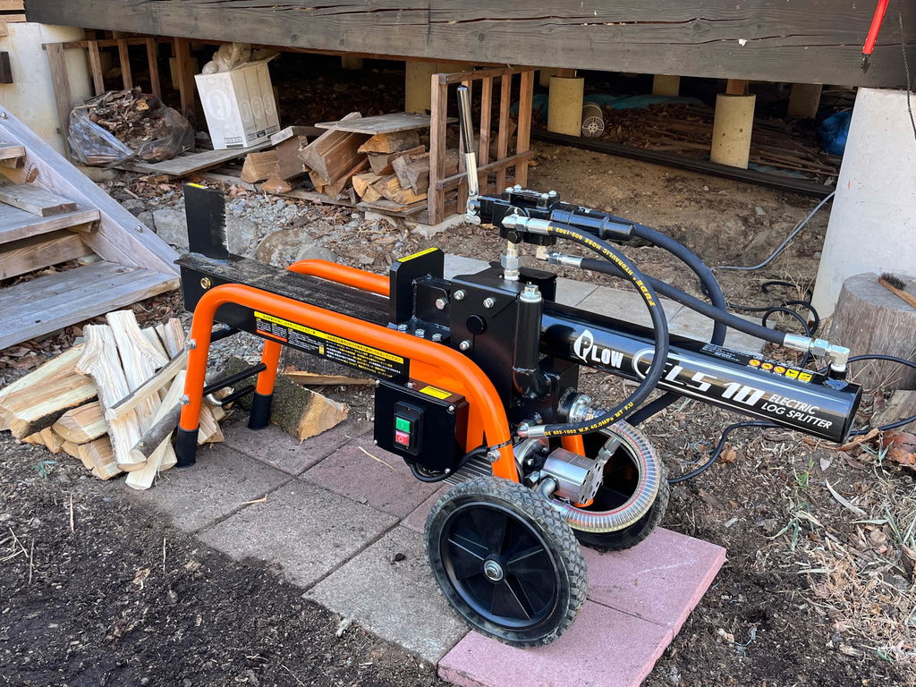 決算セール大特価☆ PLOW 電動薪割機 ELS10 100V仕様【PH-ELS10