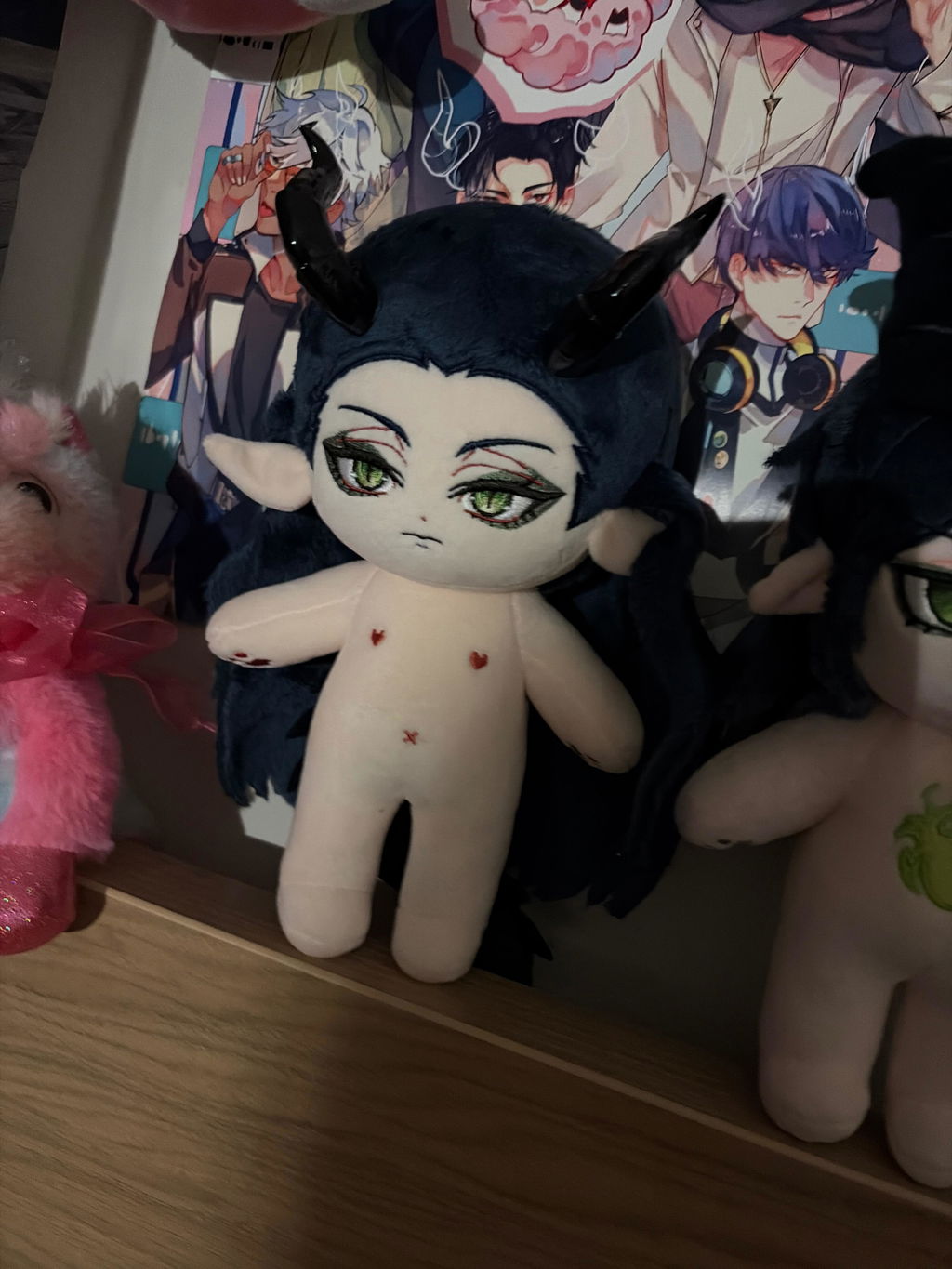 【In Stock】PLUSH WONDERLAND Black Dragon Queen Plushie 20CM Cotton Doll FANMADE