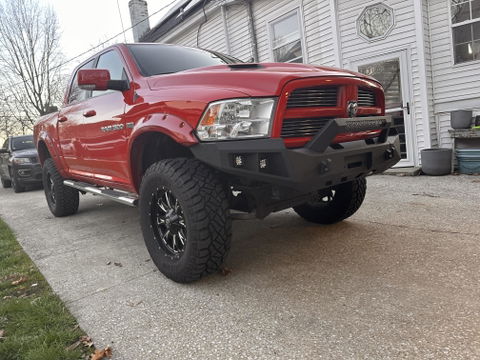 For 2009 2010 2011 2012 Dodge Ram 1500 Front Bumper Heavy Duty Steel Bumper Fits Ram 1500 w/Winch Plate