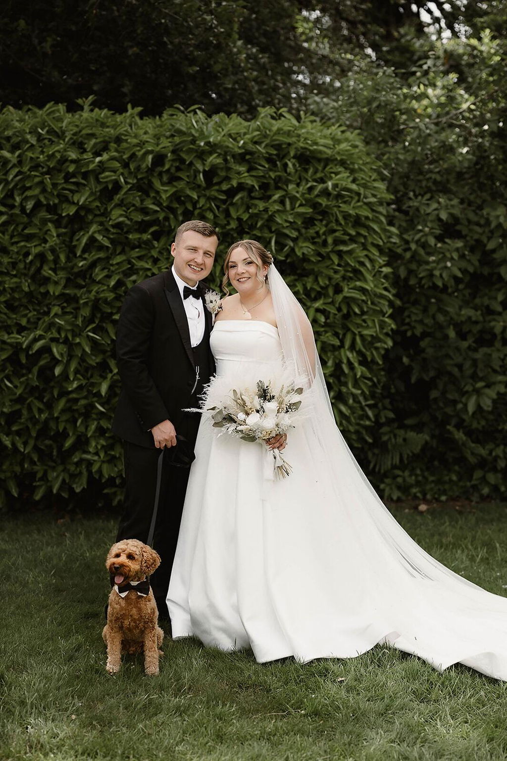 Wedding Set - Black Bow Tie