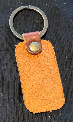 Leather Keyfob, Camper Van Design | Cut from Premium Belt Leather