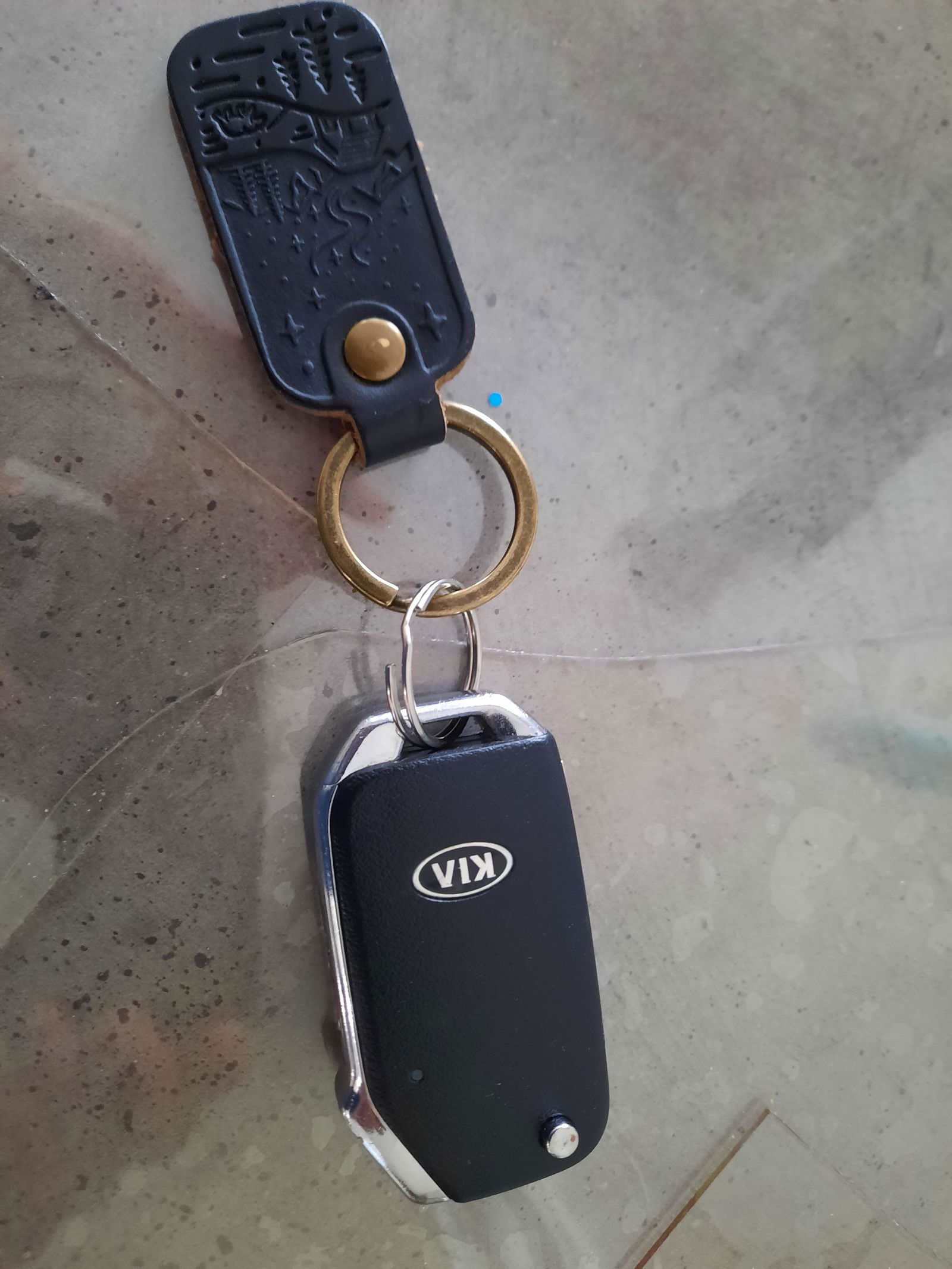 Leather Keyfob, Kraken Design | Cut from Premium Belt Leather
