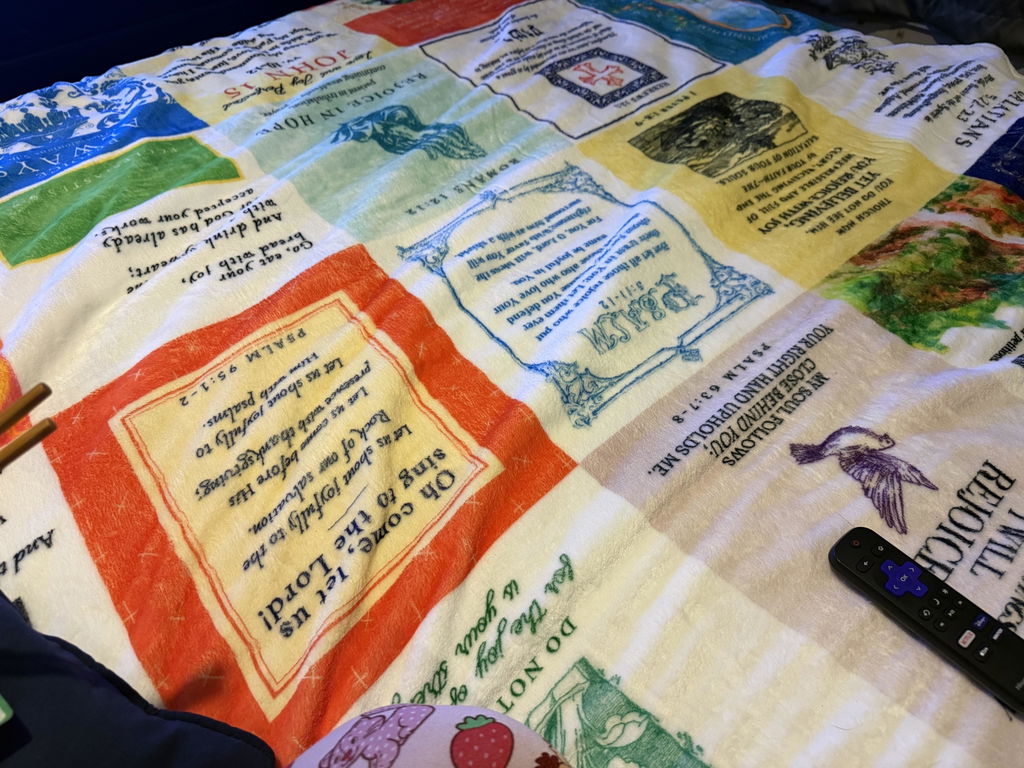 Joy Bible Verse Blanket