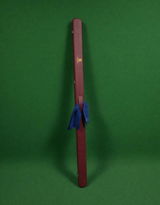 Asia Cues Wide Leather One Piece Cue Case - Wine Patchwork *SOLD*