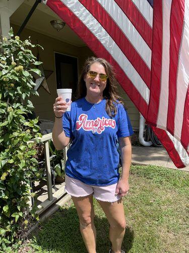 Fourth of July Party Cups-Merica Patriotic Sunglasses- 16 oz Styrofoam July 4th Cups-10Pack- Instock