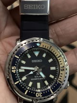 Seiko Prospex Urban Safari Navy Blue Solar Baby Tuna Watch SUT403P1