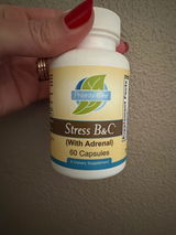 Stress B&C | Optifolin+®, VitaCholine®, High-Potency B Complex, Adrenal Glandular, Vitamin C & 90% Bioflavonoids | 60 Capsules