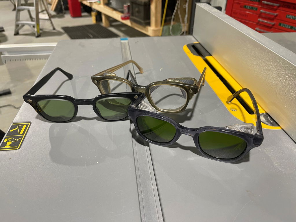 Vintage Safety Glasses - Green Lens – Prism Supply