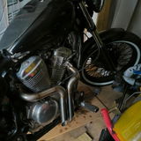 CUSTOM 'DIABLO' EXHAUST Honda Shadow VT600