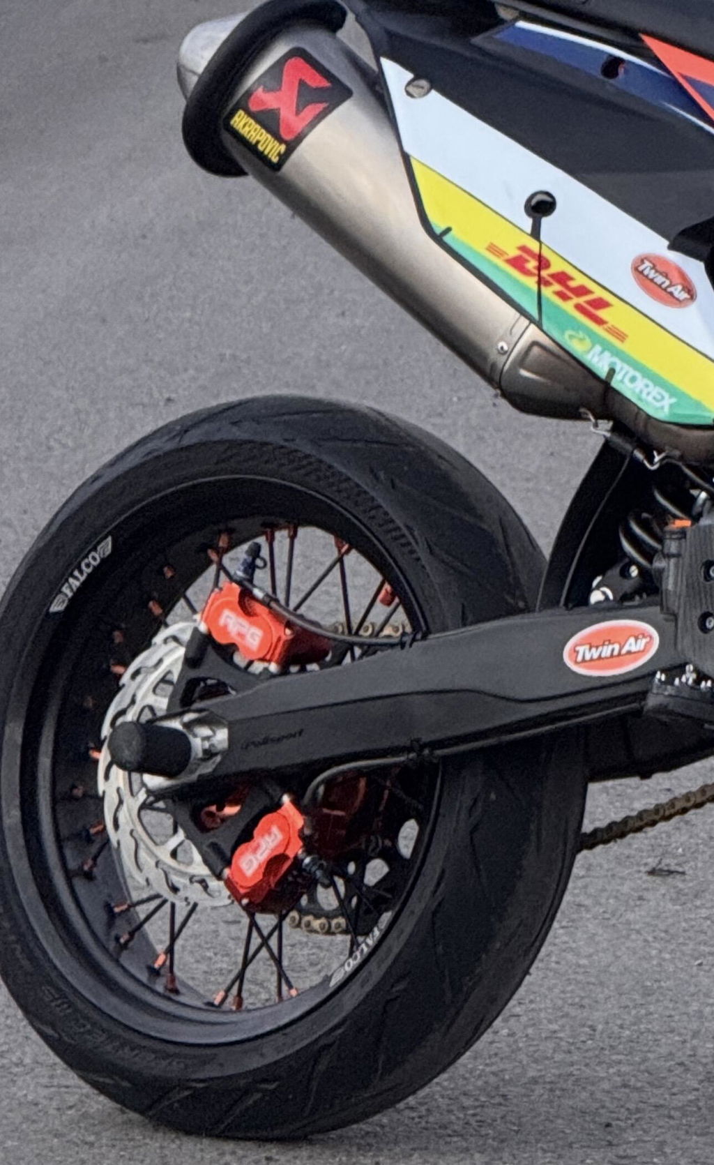 Bremssattel 4-Kolben RPG Bremszange MK2 Radial 4K Universell Roller Pitbike