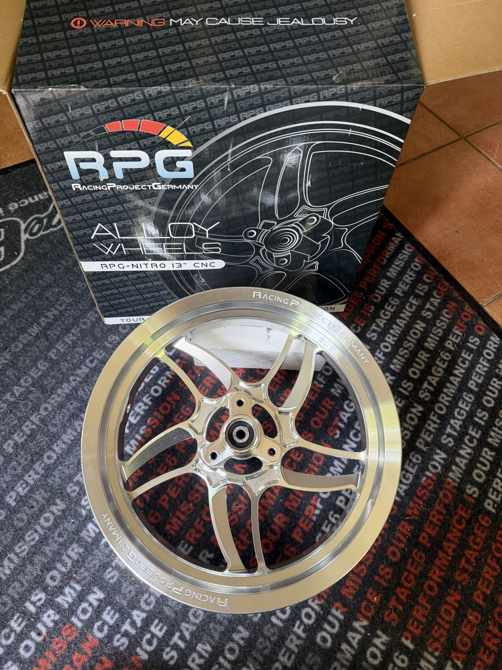 CNC Felgen Set 13 Zoll - Yamaha Aerox / Minarelli
