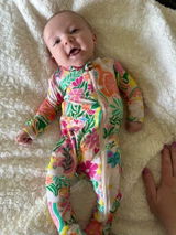 The Second-Skin Footie | Rainbow Daisy Babe