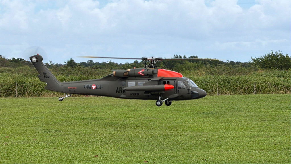 FLISHRC FL500 Black Hawk UH-60 500-Class 2.4GHz 6CH Scale RC Helicopter with L7 Flight Controller, 4-Mode GPS Positioning, Realistic Cockpit – RTF Remote Control Helicopter