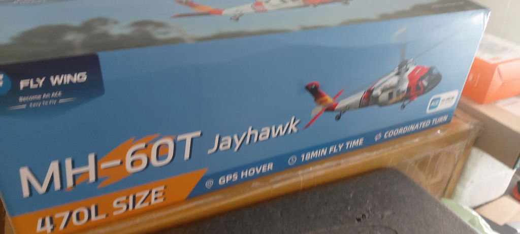 FLYWING MH-60T Jayhawk 2.4G 6CH 470-Class Quick-Release 4-Rotor Scale US Coast Guard RC Military Helicopter Model with ACE Flight Controller, GPS Positioning & Left/Right-Hand Control RTF
