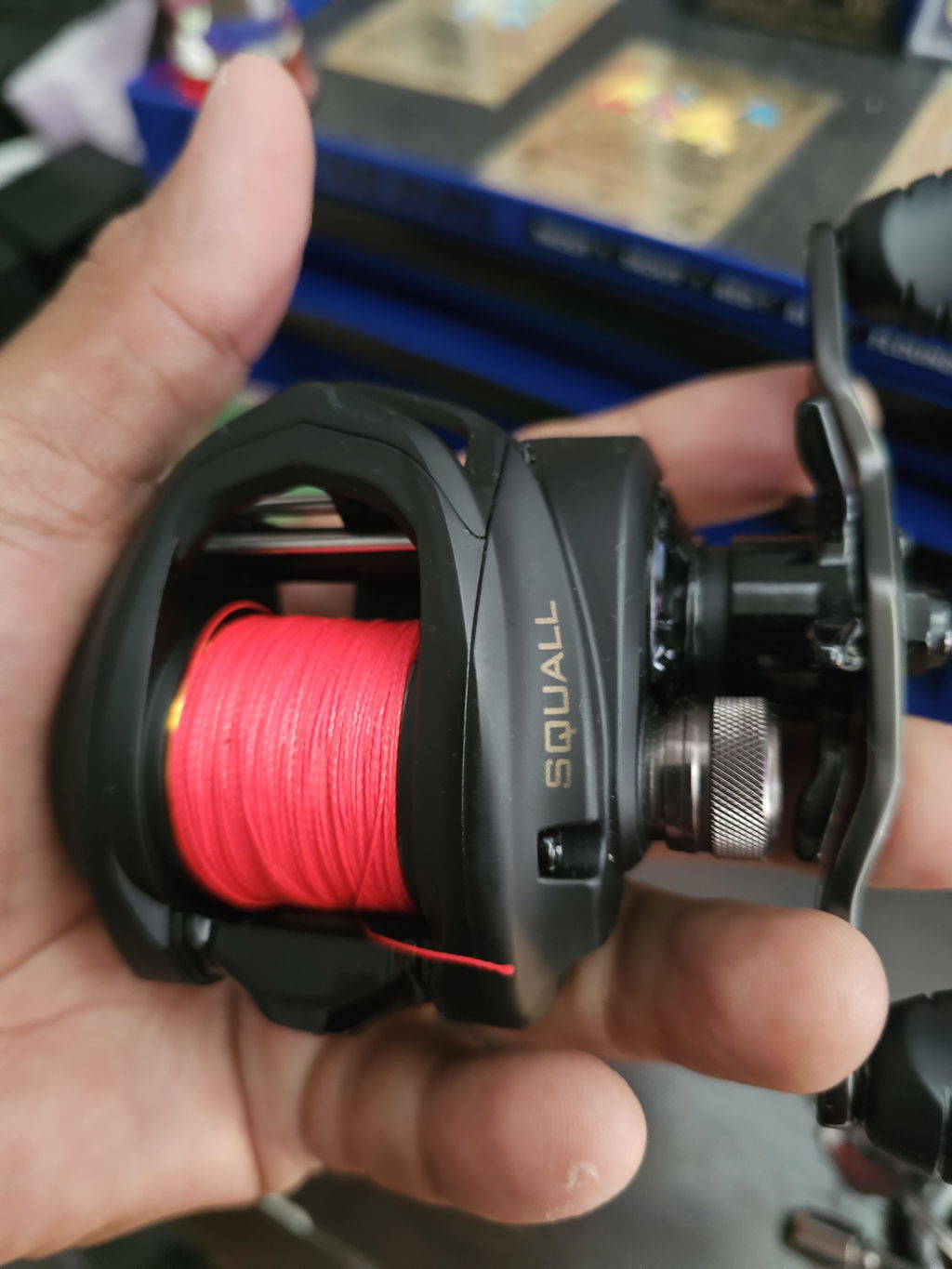 Reaction Tackle Braided Fishing Line - NO FADE Red