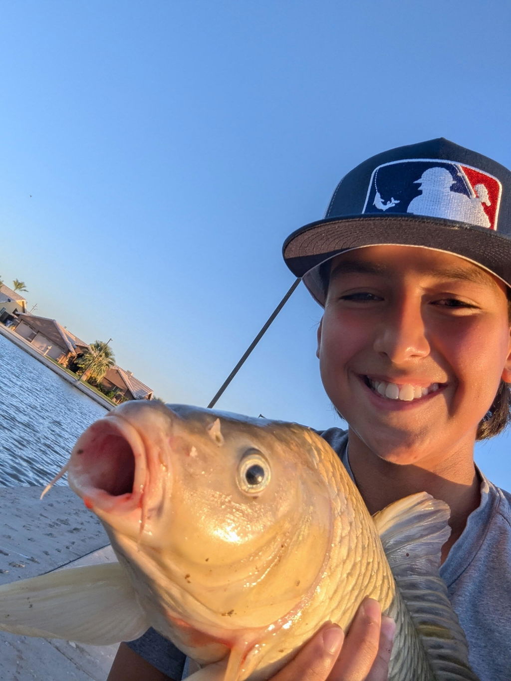 Baseball Fishing Trucker Hat