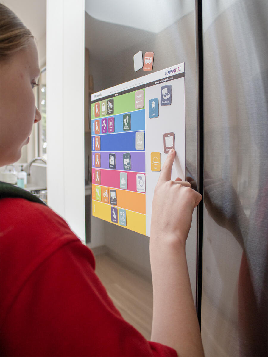 Magnetic Planner for School Kids (60 Tiles+Chart)