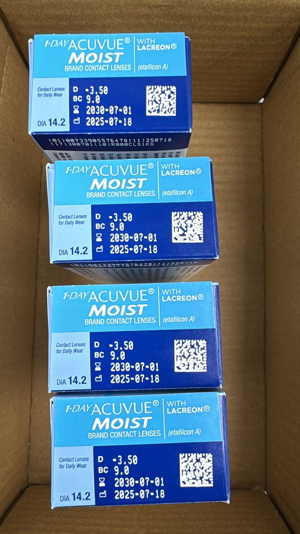 Acuvue Moist 1-DAY 隱形眼鏡 (日拋/30片)
