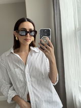 Unfazed — Tortoiseshell Rectangle Polarized Sunglasses