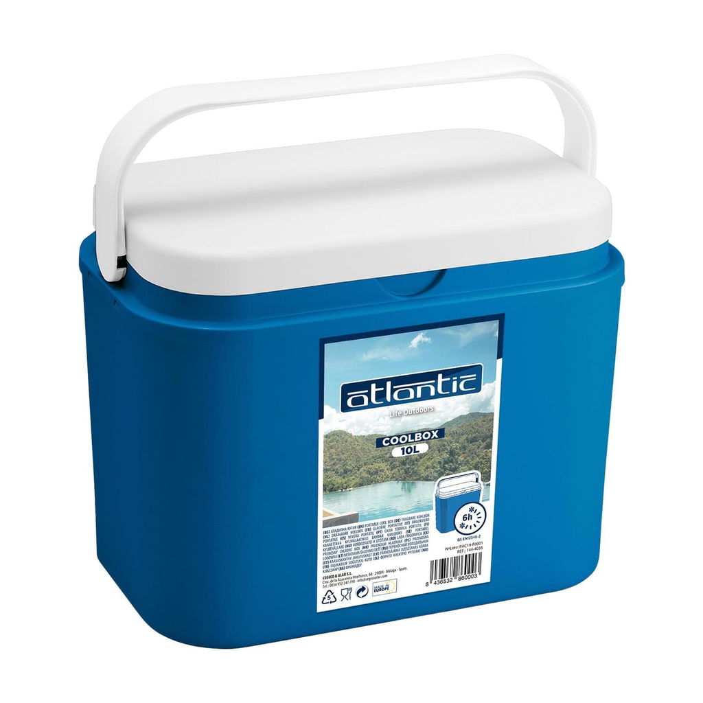Atlantic Cool Box 10L – Mini Glacière Isotherme, Bleue, Légère Et Pratique Pour Emporter Vos Boissons