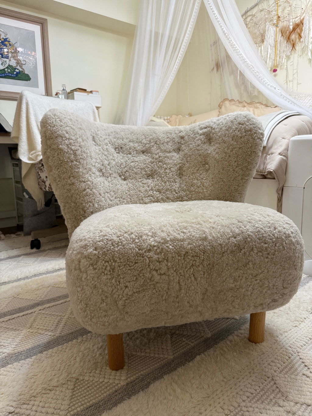 Genuine Sheepskin Chair Short Hair 2cm