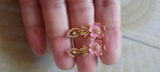 Roovi Sweet Blossom Earrings in 925 Silver with 22kt Gold Plated