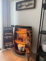 Half Wine Barrel Bar – Handmade from Genuine Australian Wine Barrels